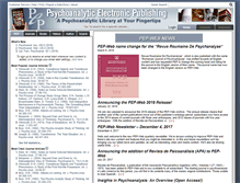 Tablet Screenshot of pep-web.org